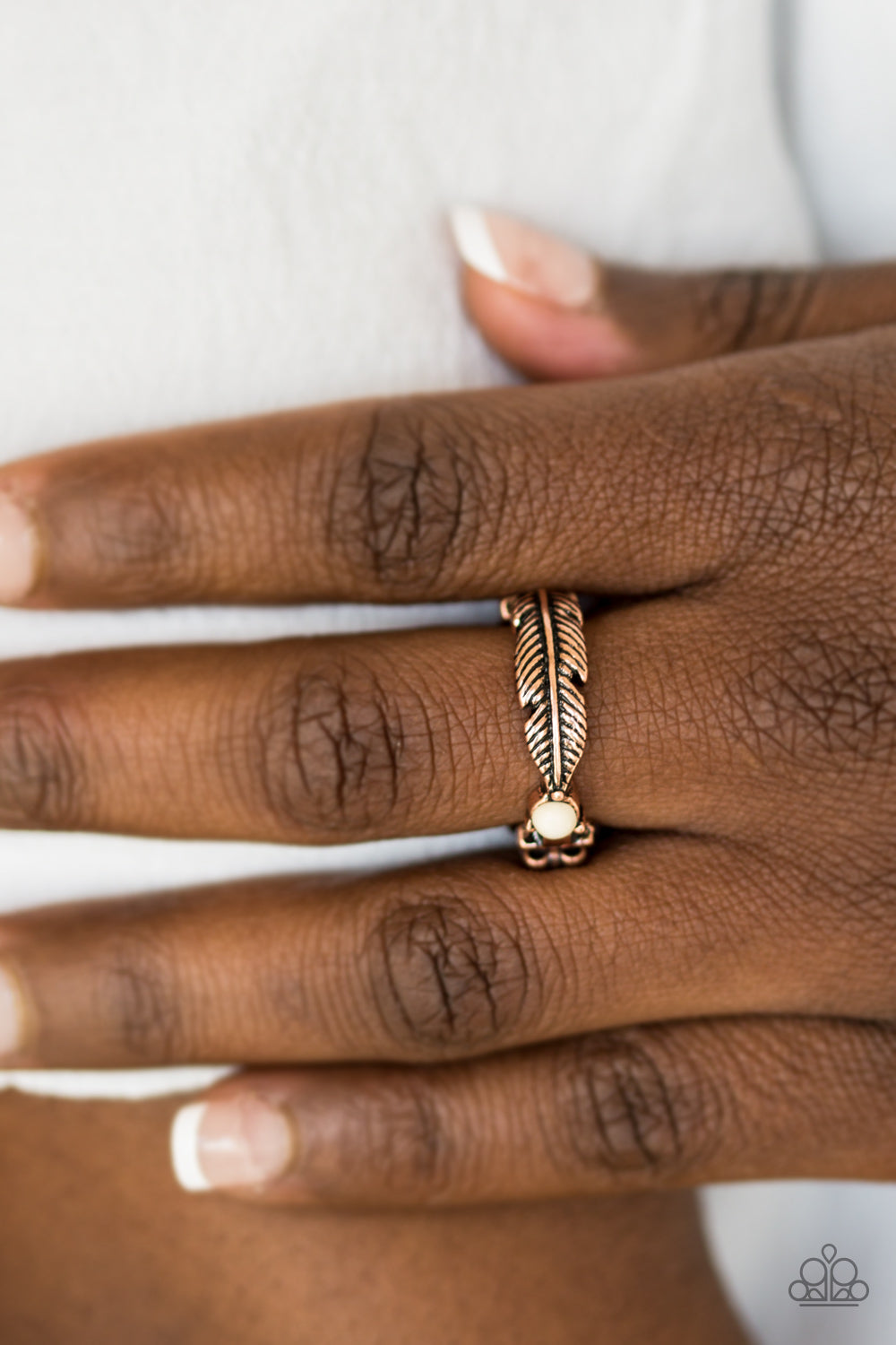 Paparazzi ♥ Heads or TAILFEATHERS - Copper ♥  Ring
