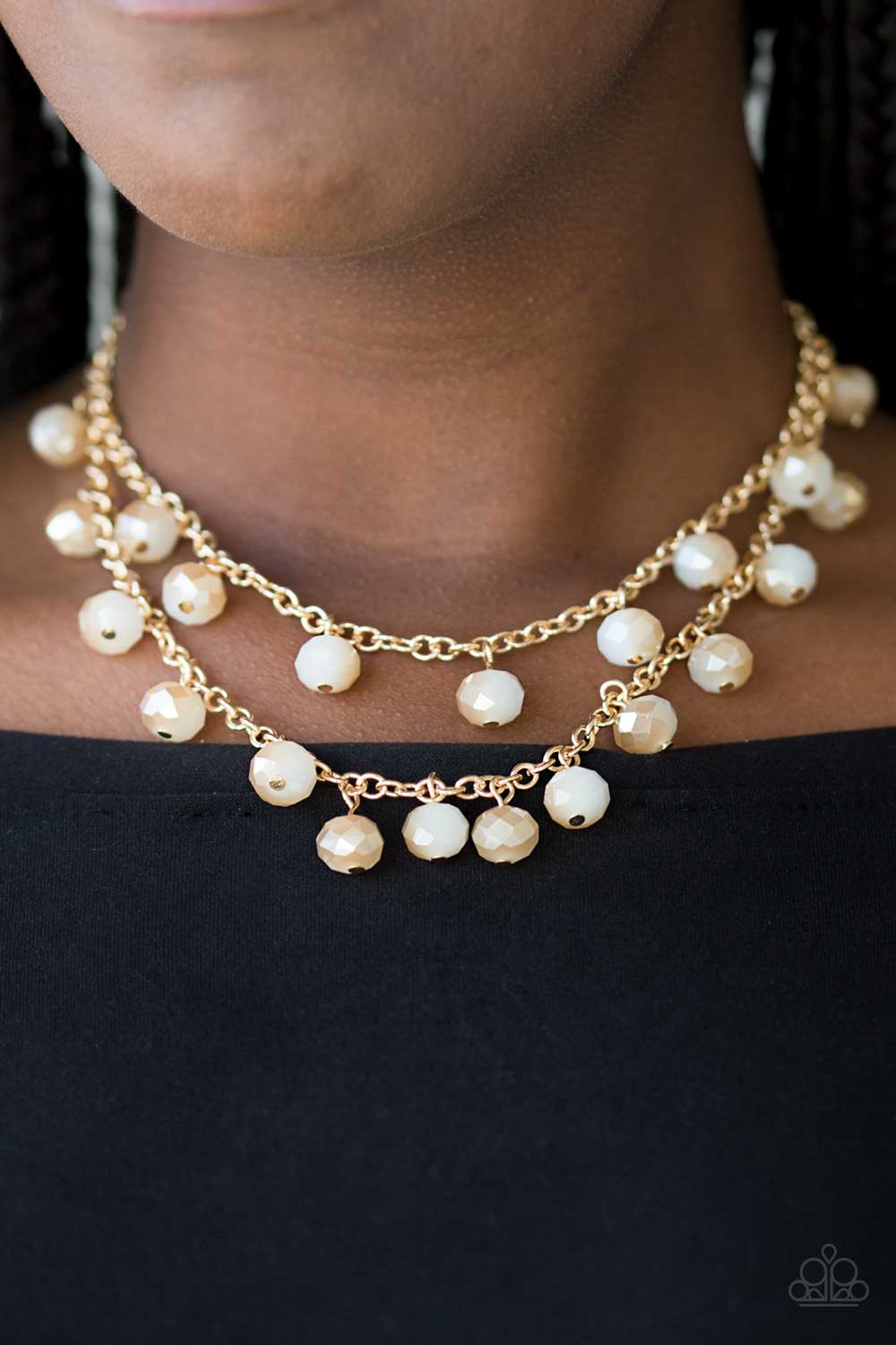 Paparazzi ♥ Super Supernova - Gold ♥  Necklace