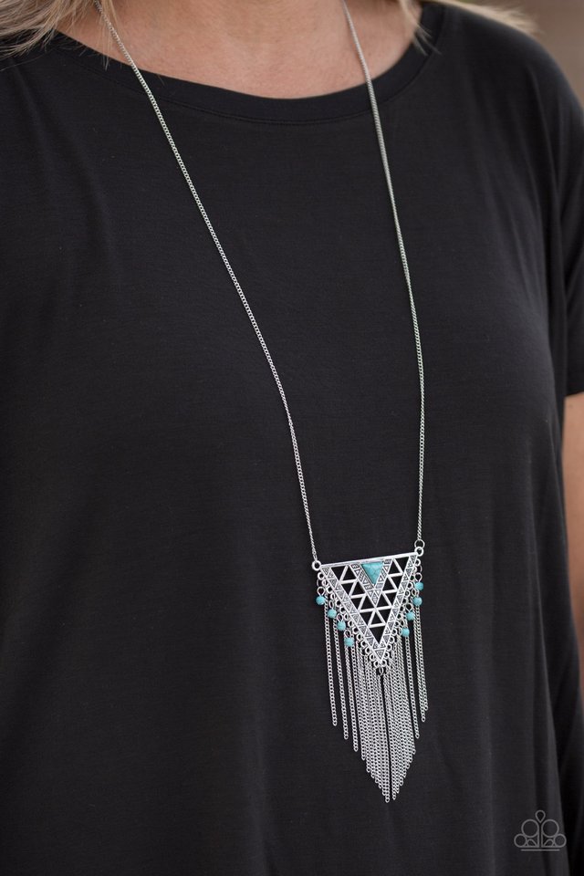 Paparazzi ♥ Colorfully Colossal - Blue ♥ Necklace