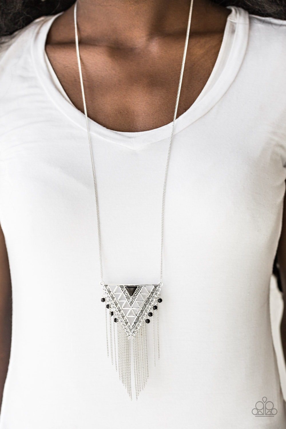 Paparazzi ♥ Colorfully Colossal - Black ♥  Necklace