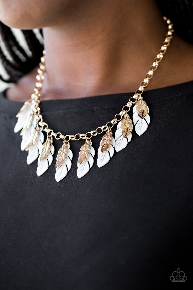 Paparazzi ♥ Rule The Roost - White ♥ Necklace