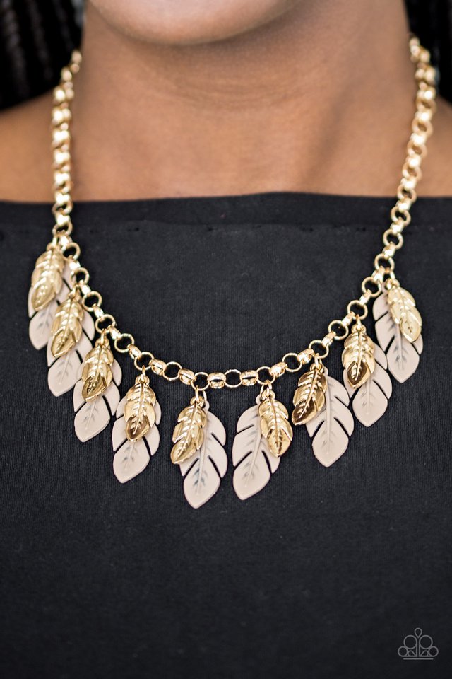 Paparazzi ♥ Rule The Roost - Brown ♥ Necklace