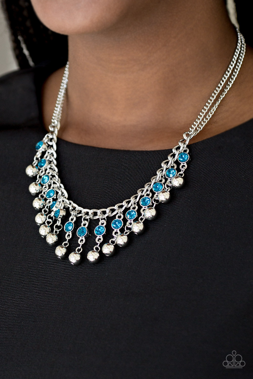 Paparazzi ♥ Pageant Queen - Blue ♥  Necklace