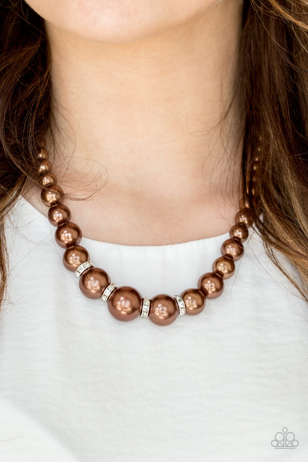 Paparazzi ♥ Party Pearls - Brown ♥  Necklace