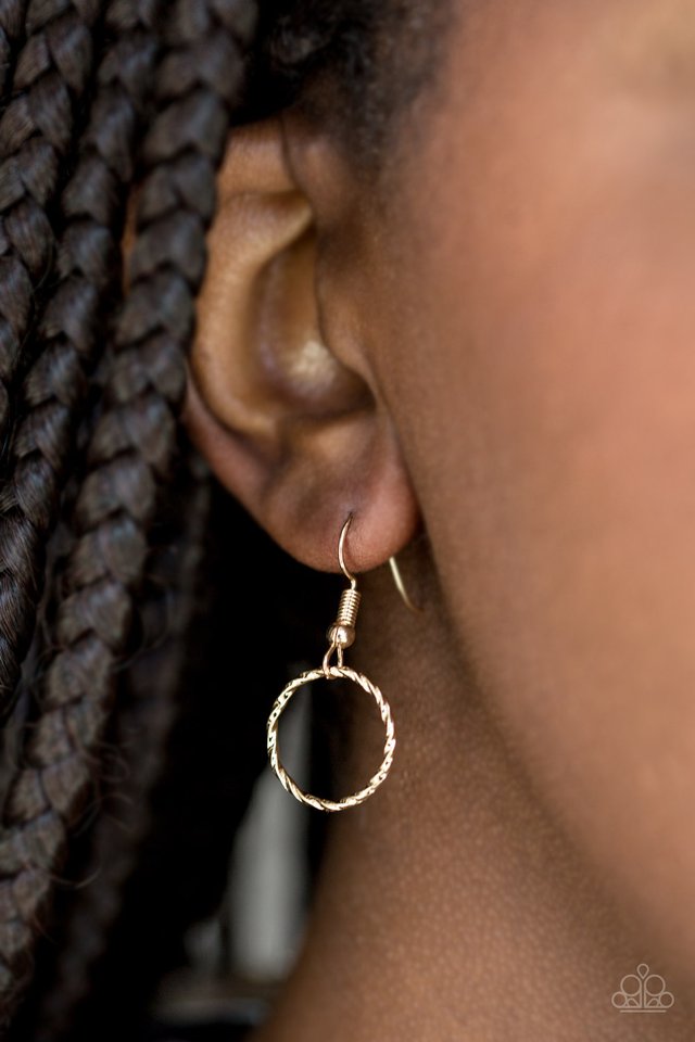 Paparazzi ♥ RING Down The House - Gold ♥ Necklace