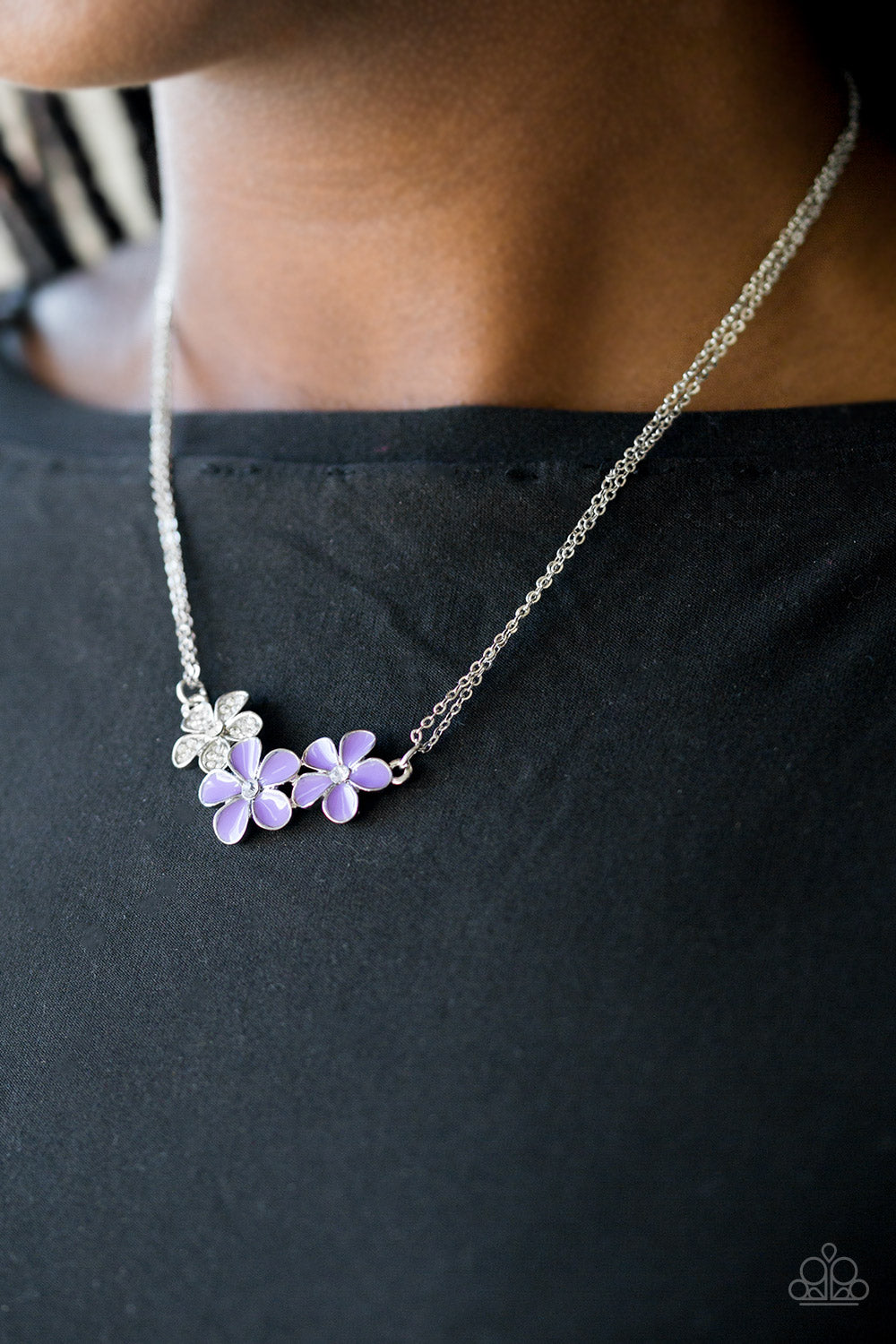 Paparazzi ♥ Hibiscus Haciendas - Purple ♥  Necklace