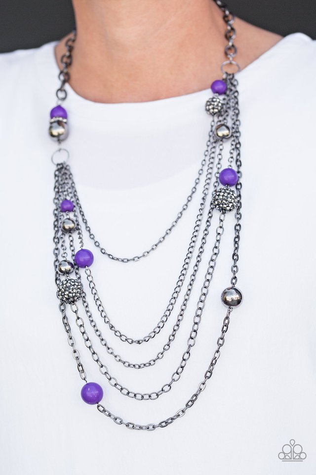 Paparazzi ♥ Radiant Renegade - Purple ♥ Necklace