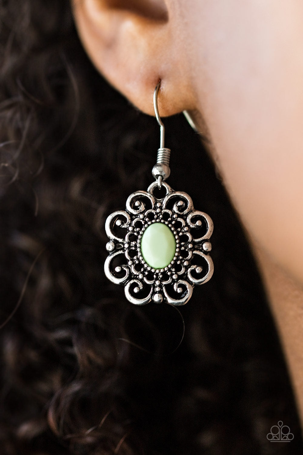 Paparazzi ♥ First and Foremost Flowers - Green ♥  Earrings