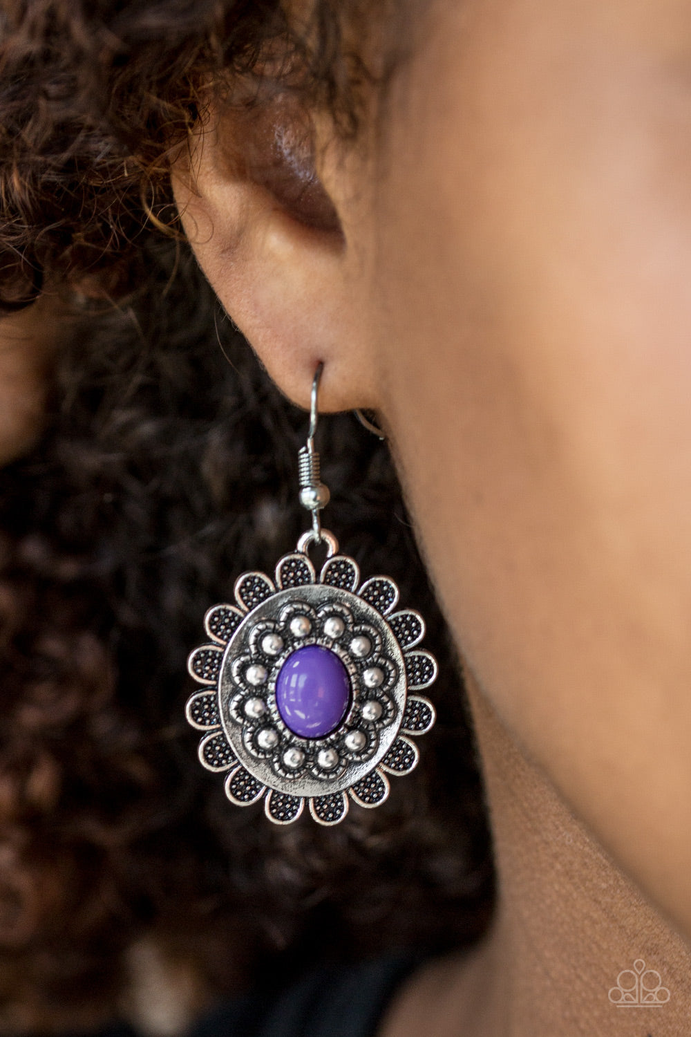 Paparazzi ♥ Summer Blooms - Purple ♥  Earrings