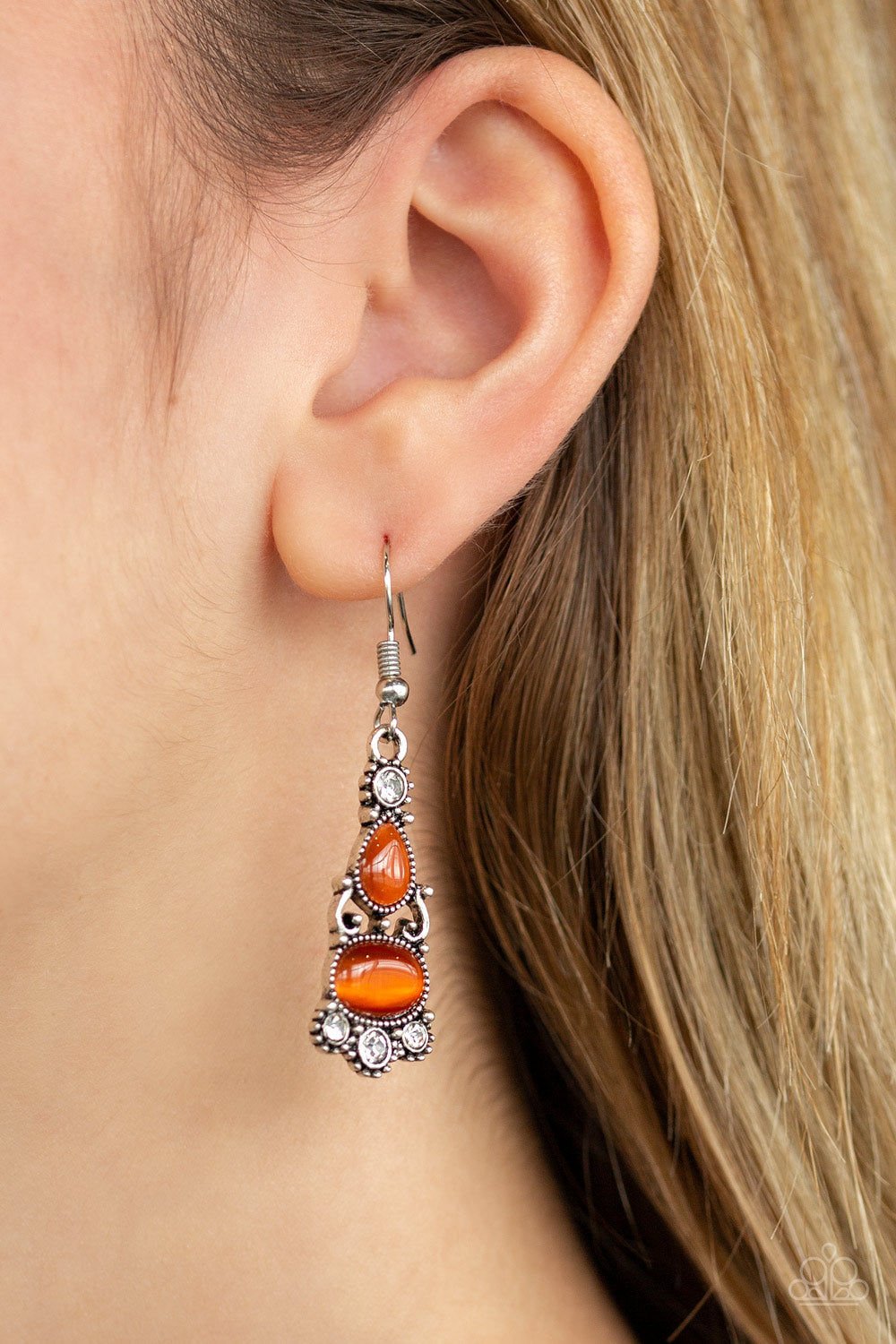 Paparazzi ♥ Push Your LUXE - Orange ♥  Earrings