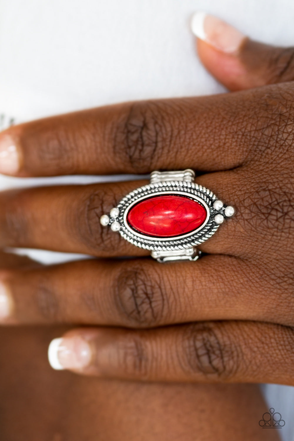 Paparazzi ♥ Summer Sandstone - Red ♥  Ring