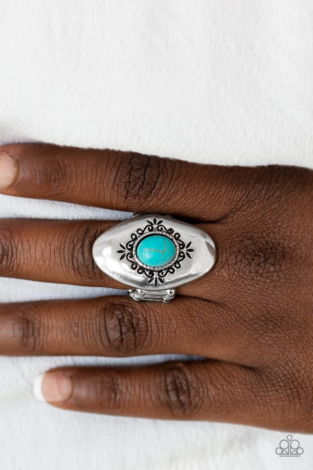 Paparazzi ♥ Stone Gardens - Blue ♥ Ring