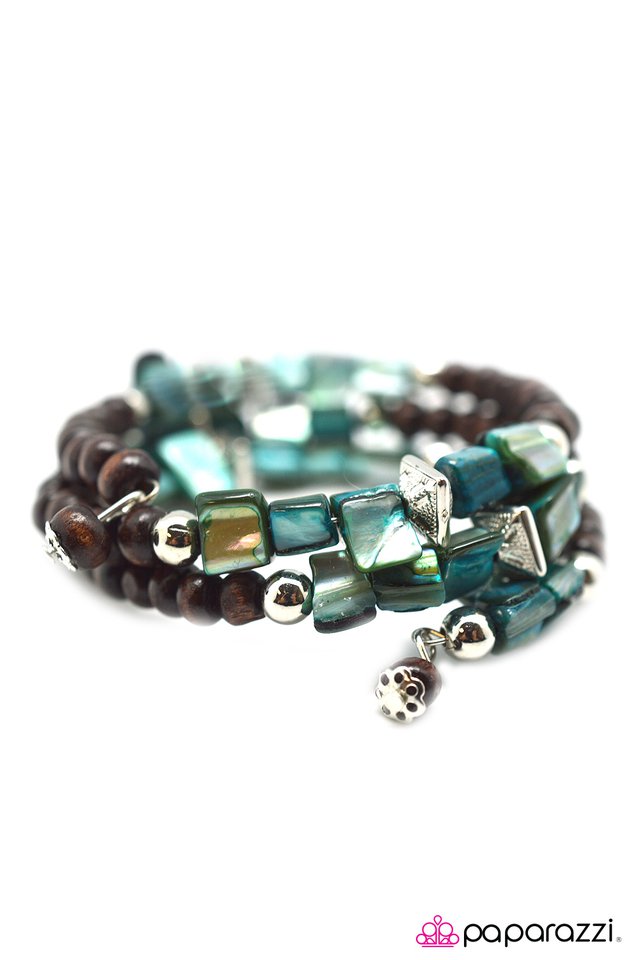 Paparazzi ♥ Downward Spiral - Blue ♥ Bracelet