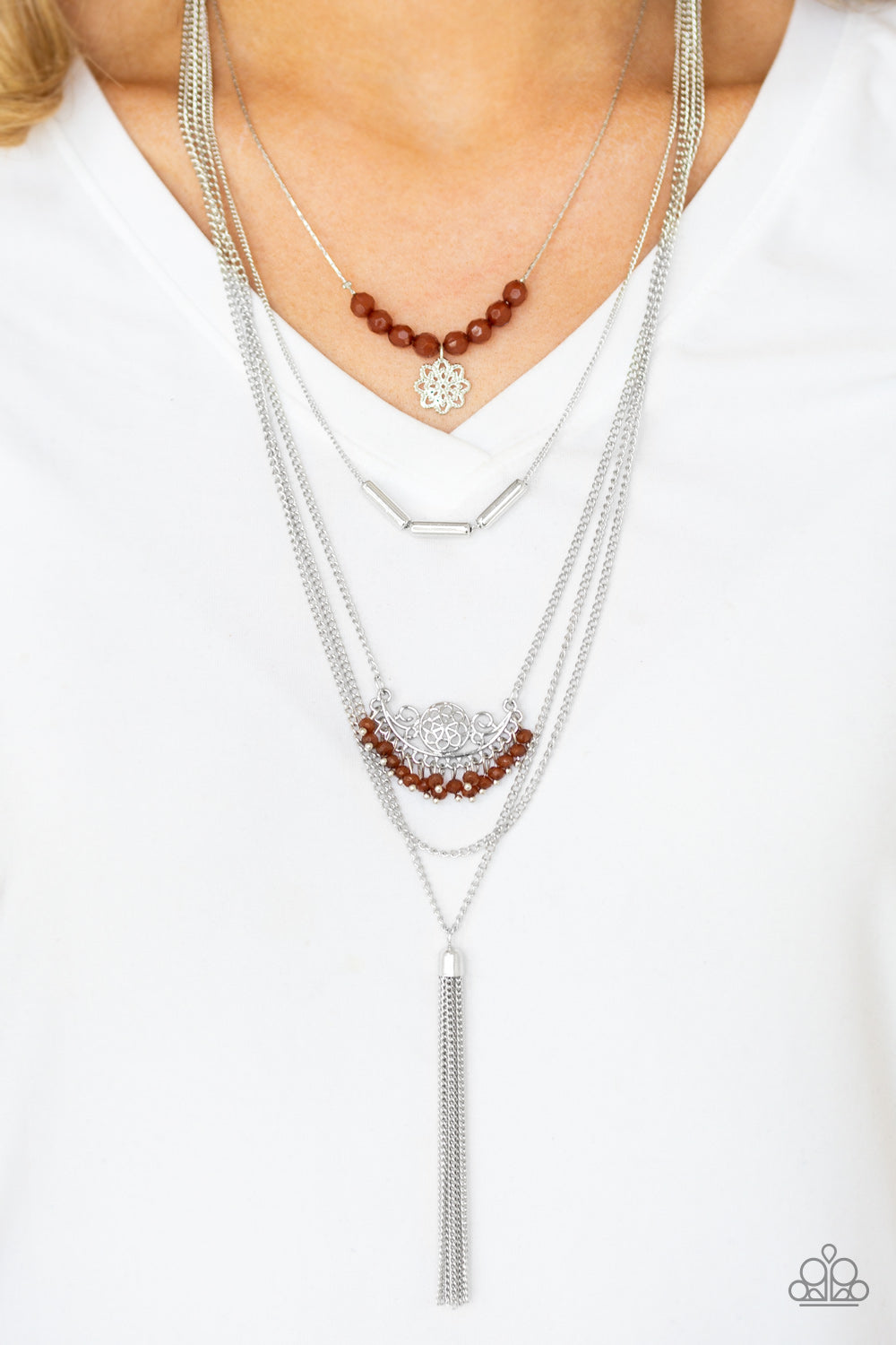 Paparazzi ♥ Malibu Mixer - Brown ♥  Necklace
