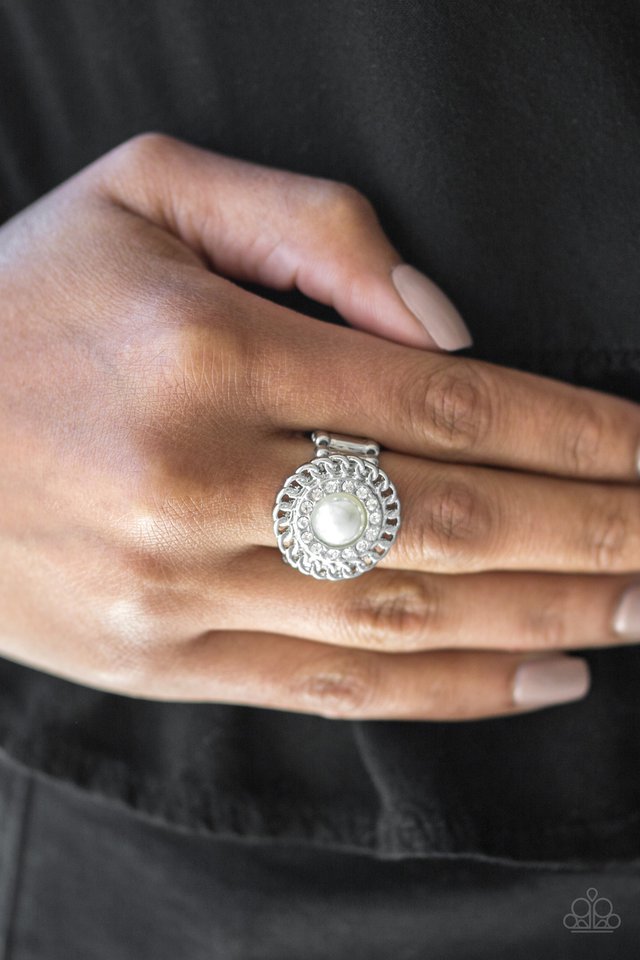 Paparazzi ♥ Big City Attitude - White ♥ Ring