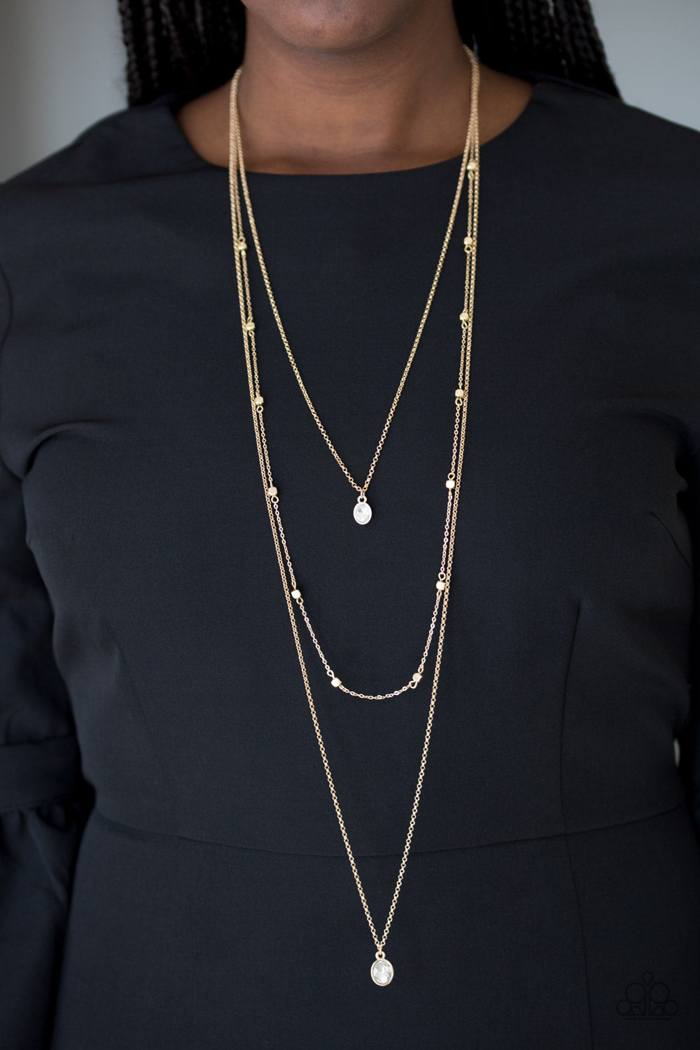 Paparazzi ♥ City Blockbuster - Gold ♥  Necklace