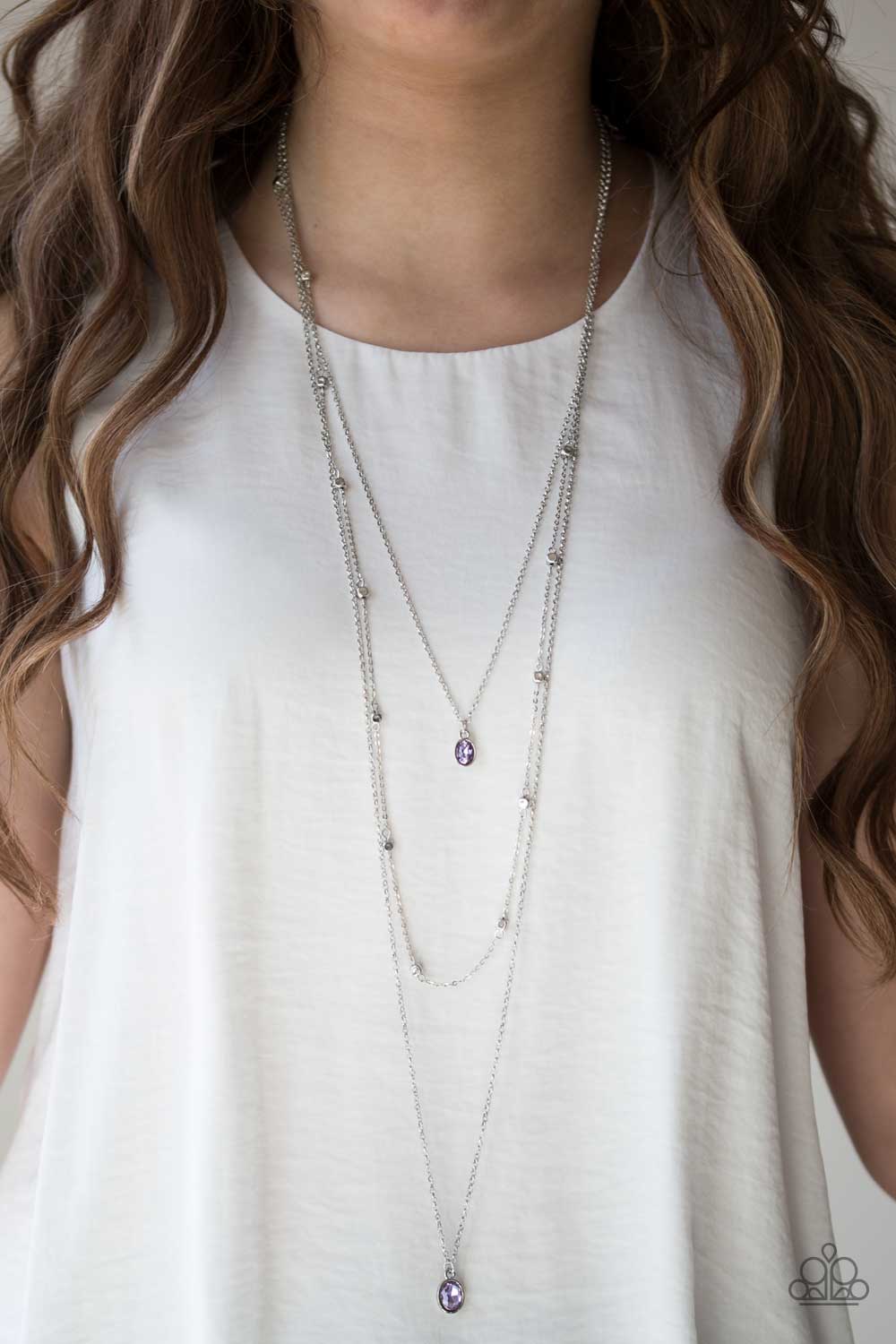Paparazzi ♥ City Blockbuster - Purple ♥  Necklace