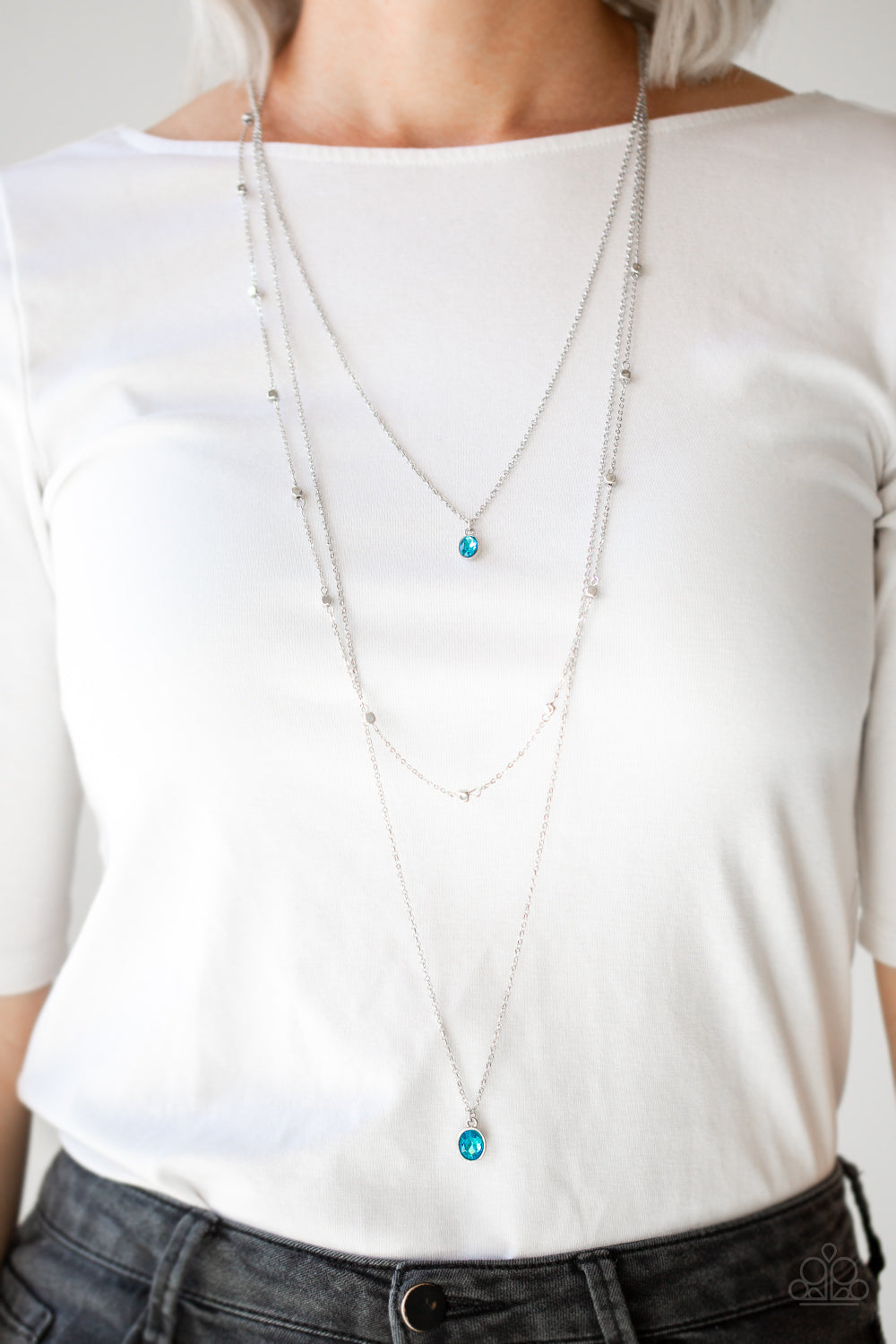 Paparazzi ♥ City Blockbuster - Blue ♥  Necklace