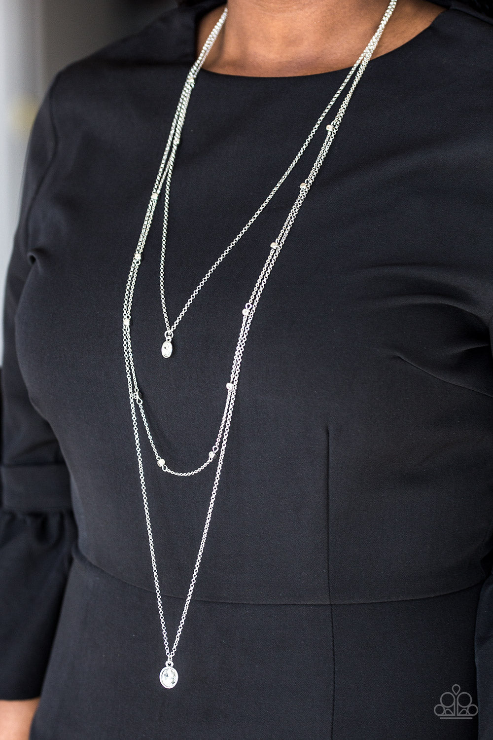 Paparazzi ♥ City Blockbuster - White ♥  Necklace