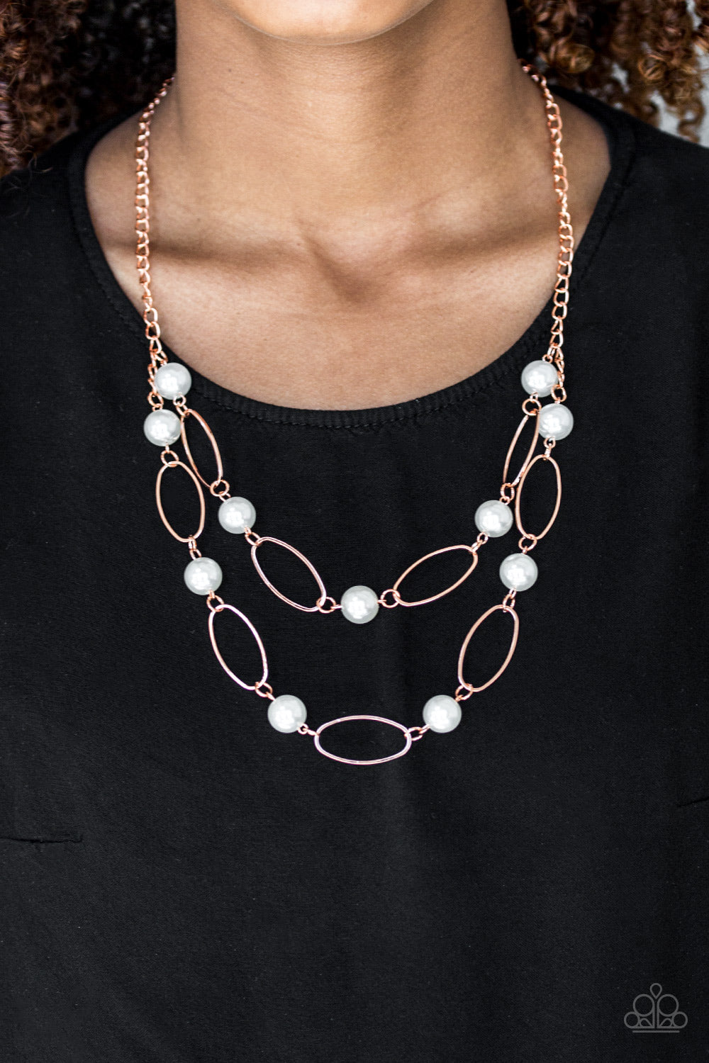 Paparazzi ♥ Best Of Both POSH-ible Worlds - Copper ♥  Necklace