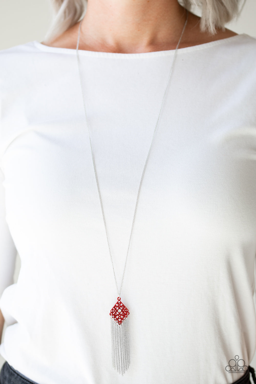 Paparazzi ♥ Color Me Capricious - Red ♥  Necklace