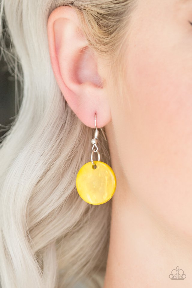 Paparazzi ♥ Key West Walkabout - Yellow ♥ Necklace