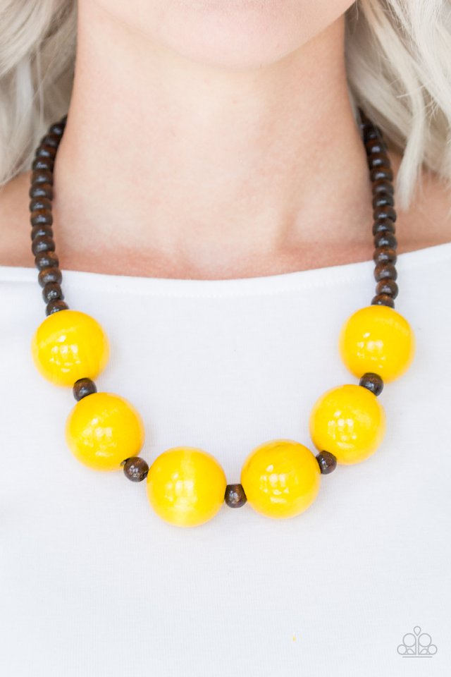 Paparazzi ♥ Oh My Miami - Yellow ♥ Necklace