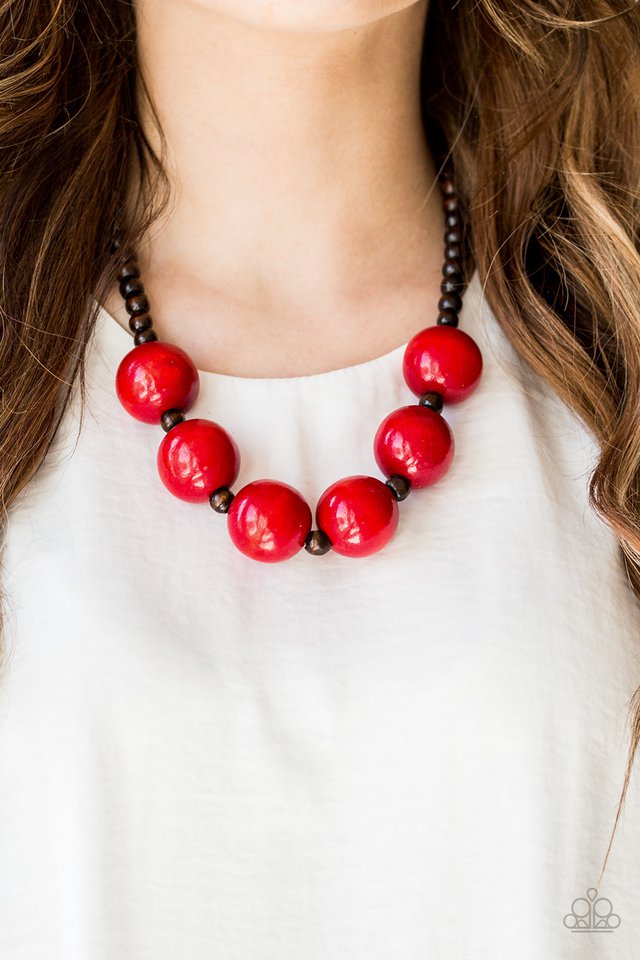 Paparazzi ♥ Oh My Miami - Red ♥ Necklace