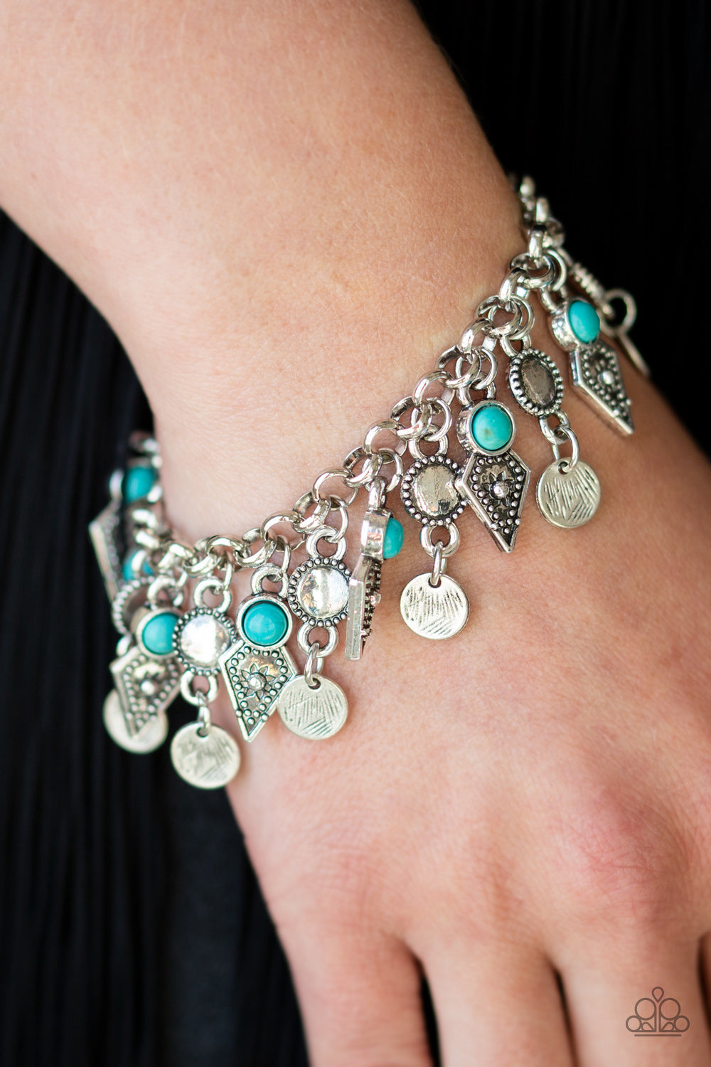 Paparazzi ♥ Triassic Trade Route - Blue ♥  Bracelet