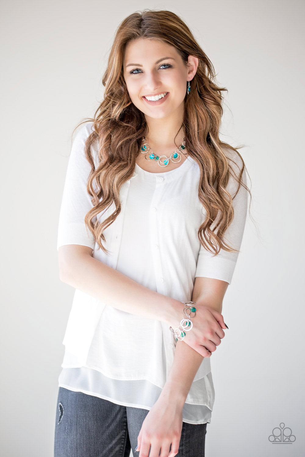 Paparazzi ♥ Total SHELL-Out - Blue ♥  Bracelet