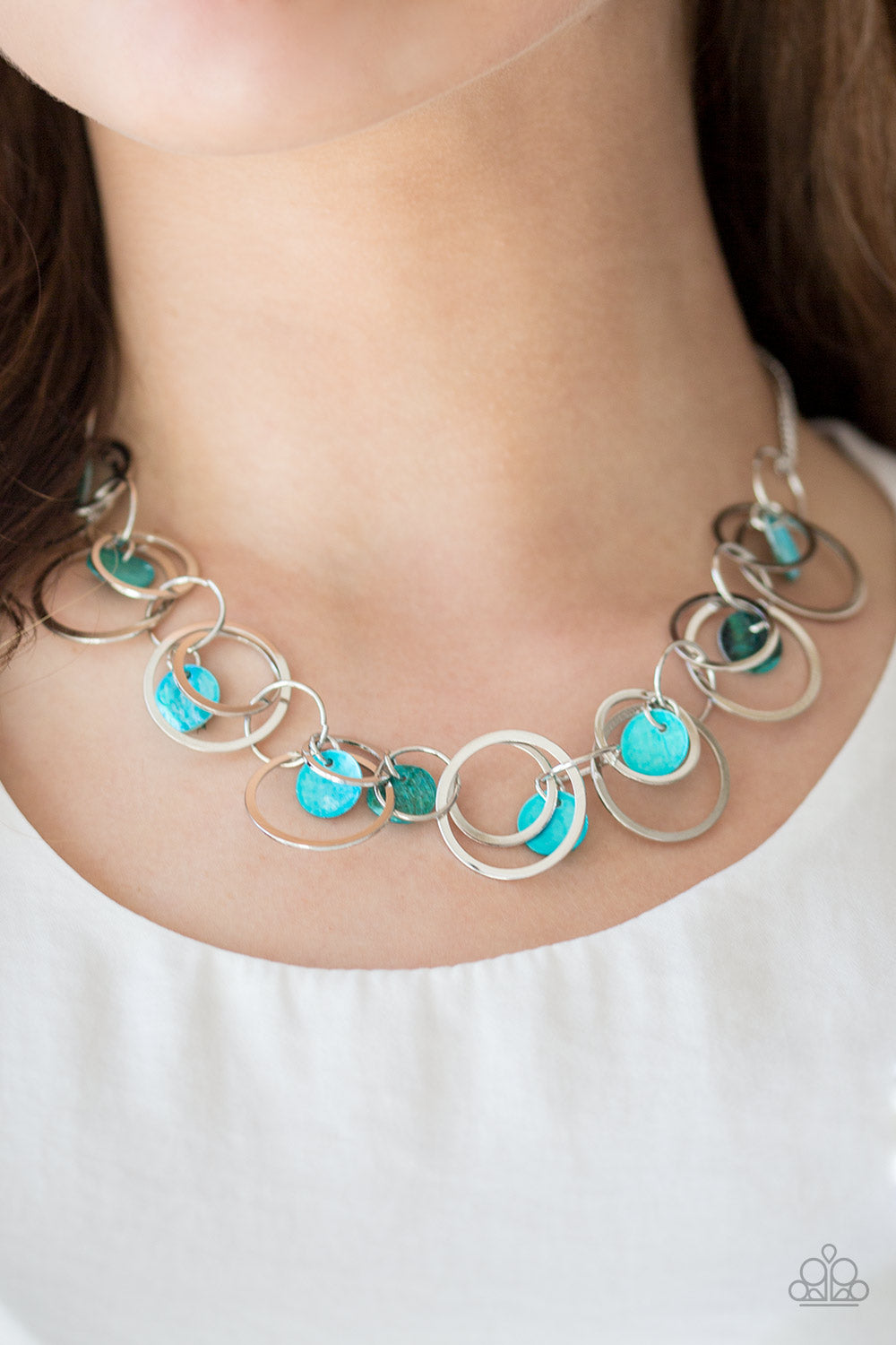 Paparazzi ♥ A Hot SHELL-er - Blue ♥  Necklace