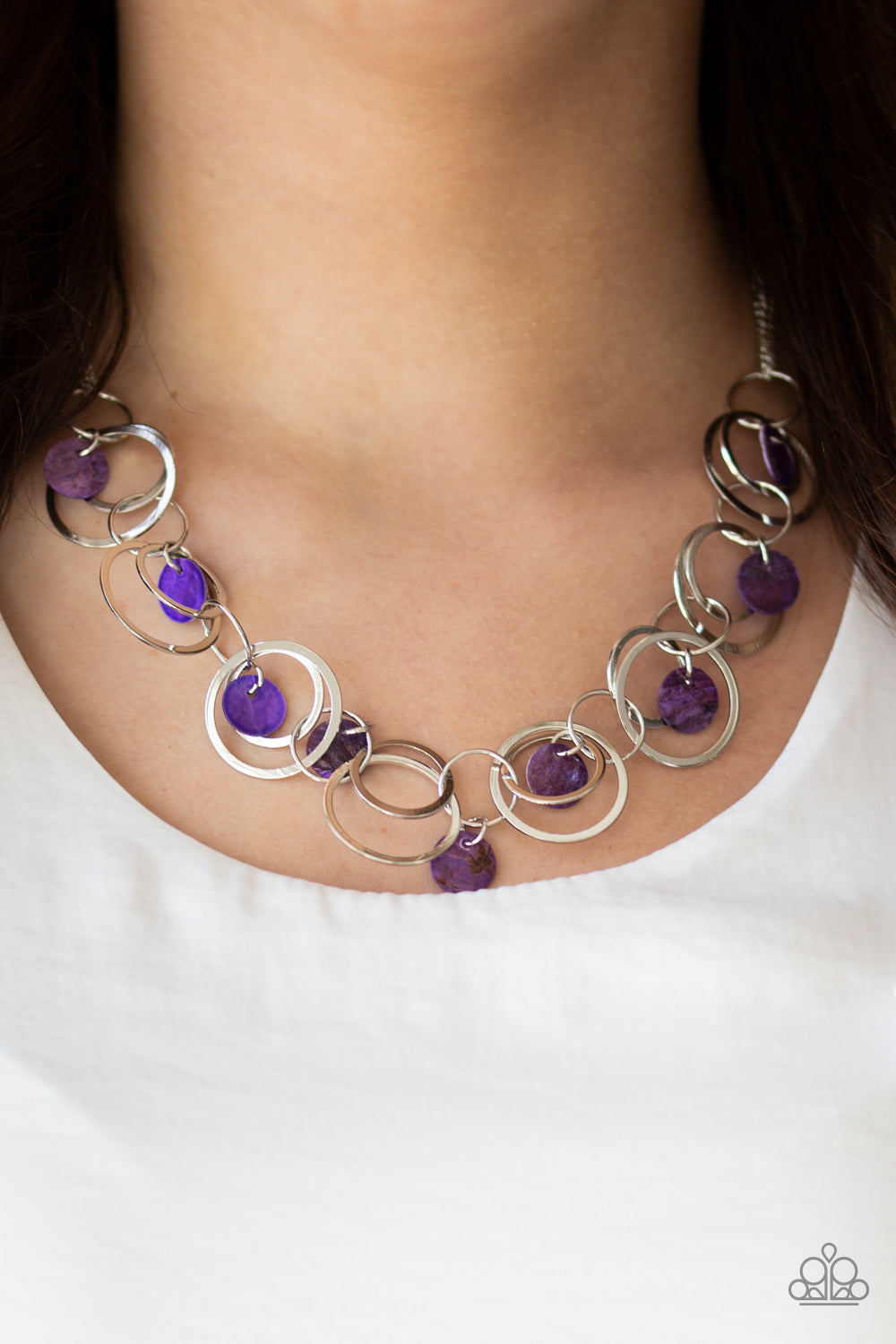 Paparazzi ♥ A Hot SHELL-er - Purple ♥  Necklace