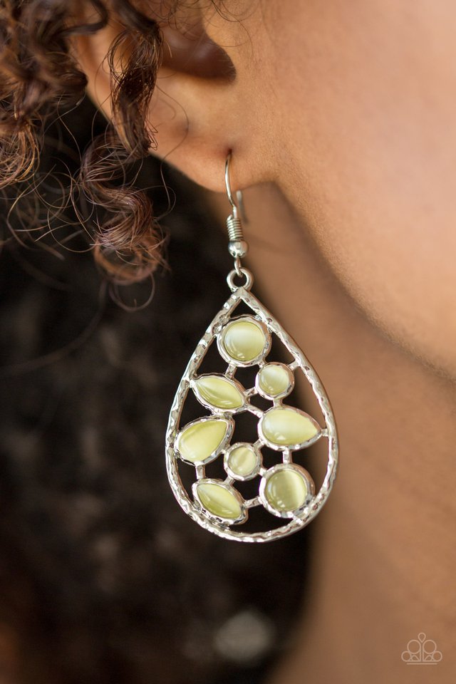 Paparazzi ♥ That Thing You DEW - Yellow ♥ Earrings