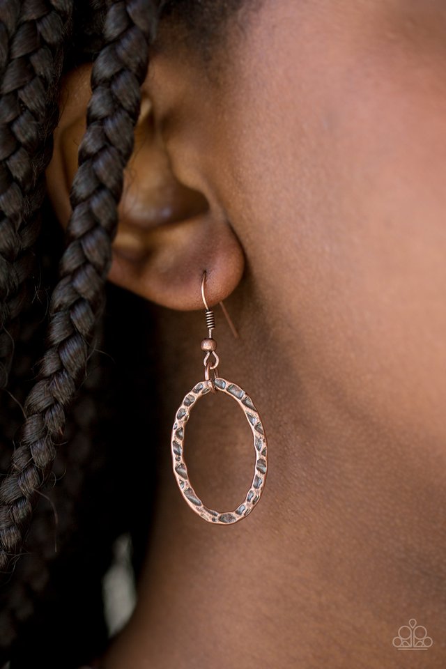 Paparazzi ♥ Stylishly Suburb - Copper ♥ Necklace