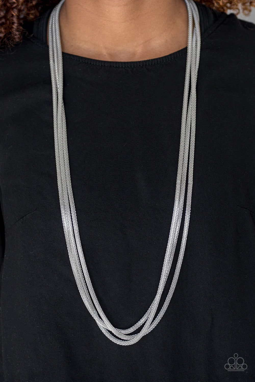 Paparazzi ♥ Street Sweep - Silver ♥  Necklace