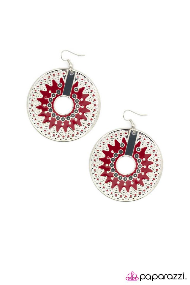 Paparazzi ♥ The Essence of Radiance - Red ♥ Earrings