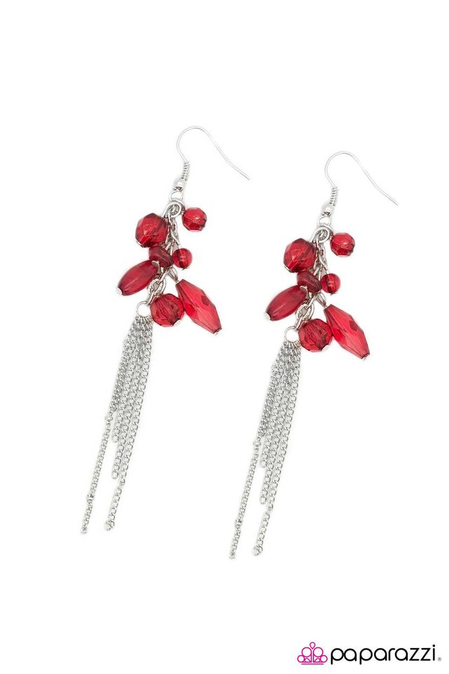 Paparazzi ♥ Elementary, My Dear - Red ♥ Earrings