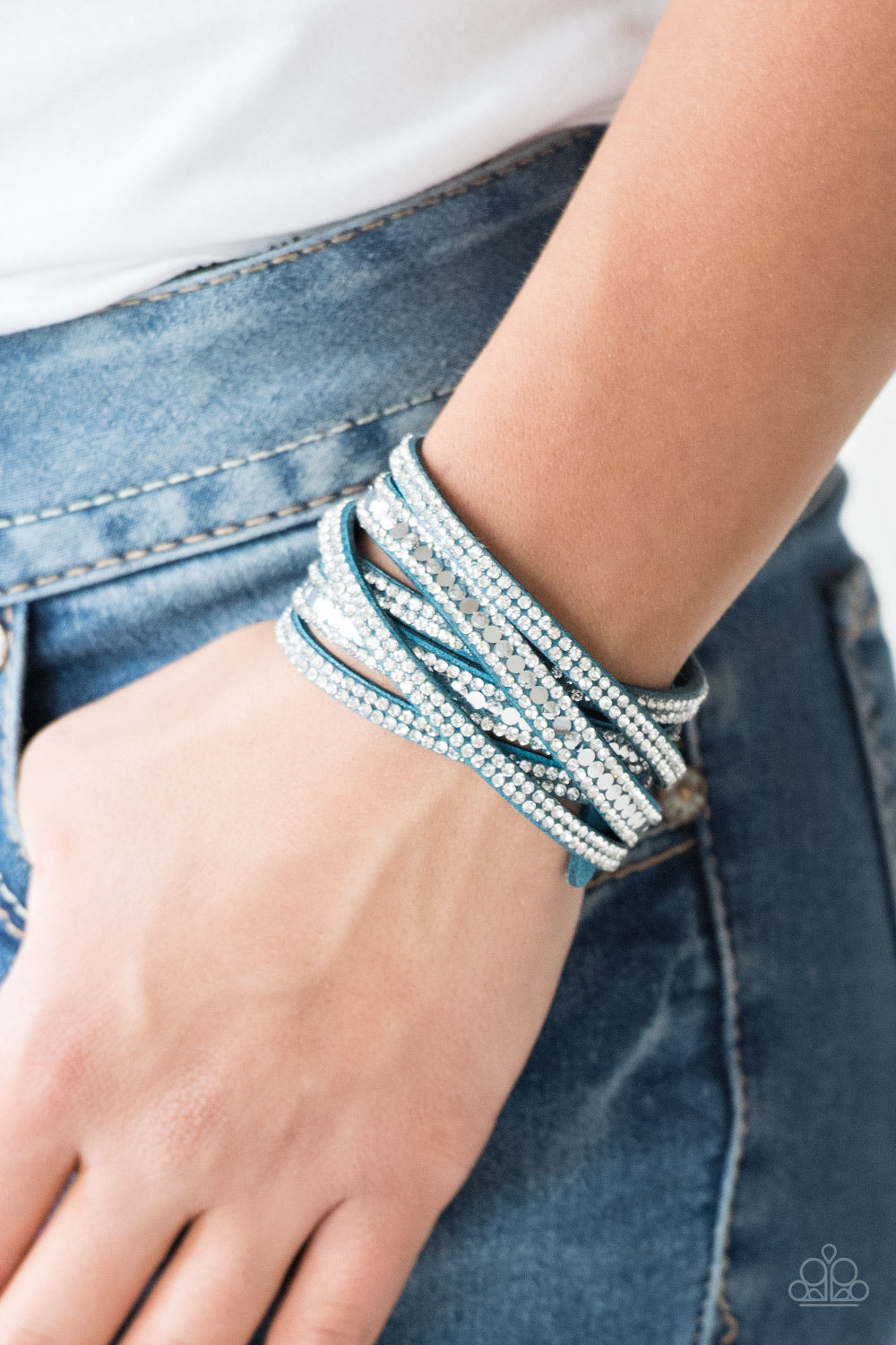 Paparazzi ♥ Rock Star Attitude - Blue ♥  Bracelet