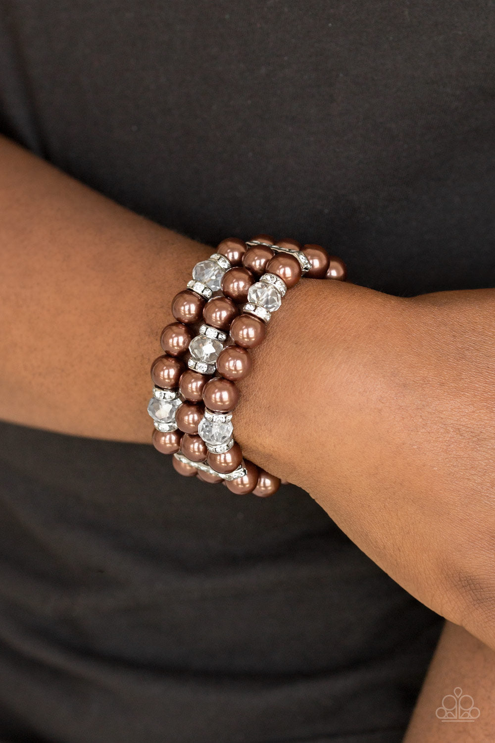 Paparazzi ♥ Undeniably Dapper - Brown ♥  Bracelet