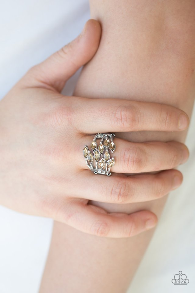 Paparazzi ♥ Five Alarm Fire - Brown ♥ Ring