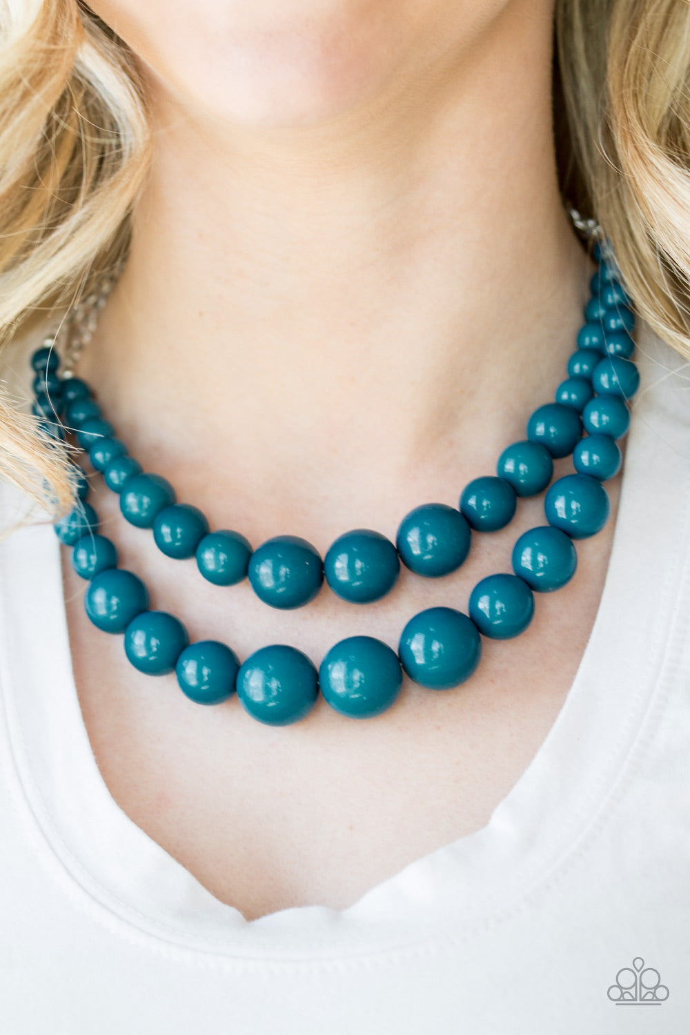 Paparazzi ♥ Full BEAD Ahead! - Blue ♥  Necklace