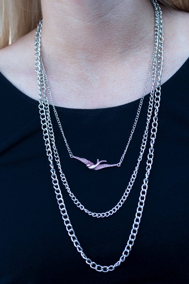 Paparazzi ♥ A Birds-Eye View - Red ♥ Necklace