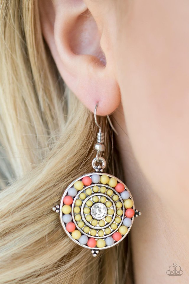 Paparazzi ♥ Caribbean Cruzin - Yellow ♥ Earrings