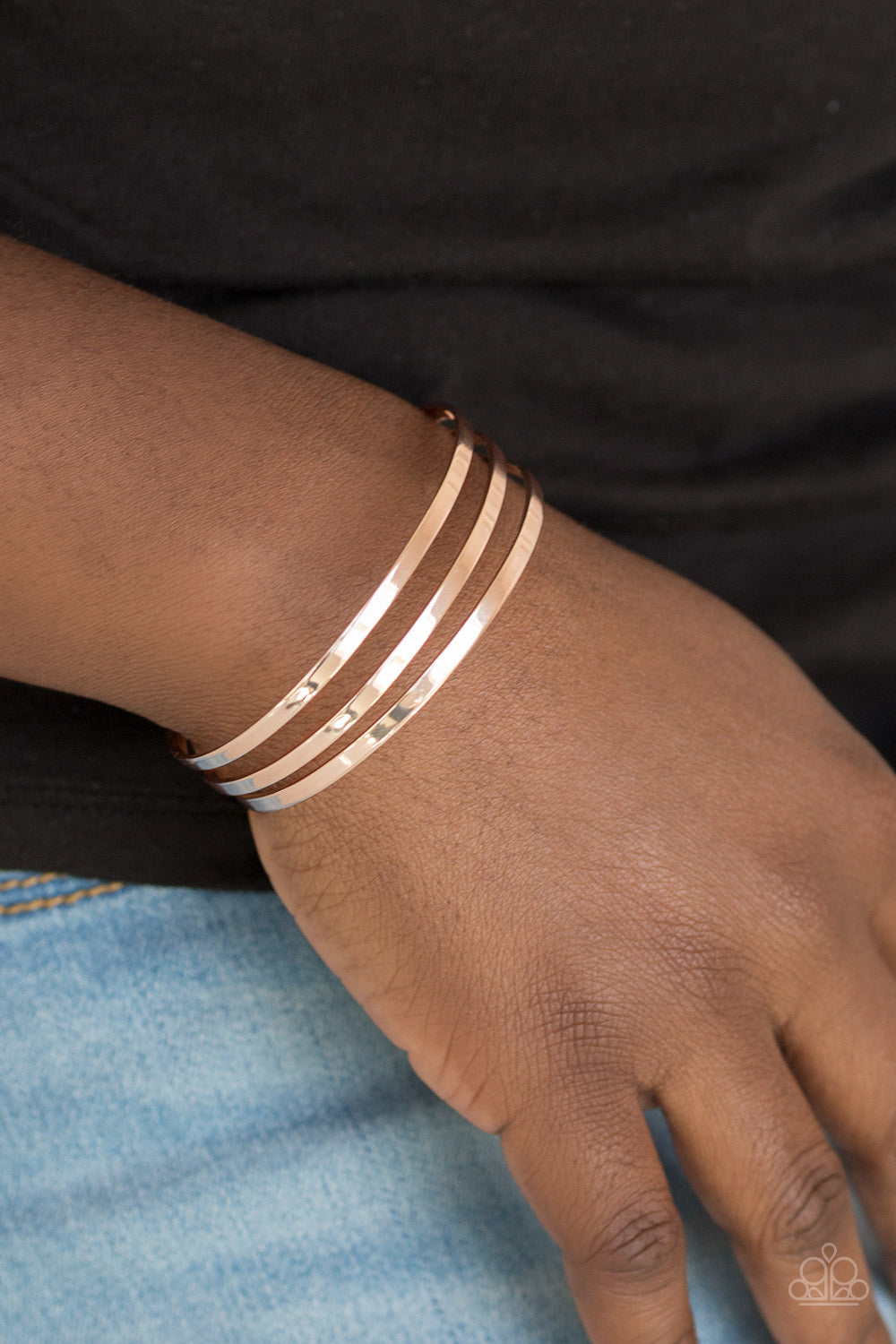 Paparazzi ♥ Street Sleek - Rose Gold ♥  Bracelet