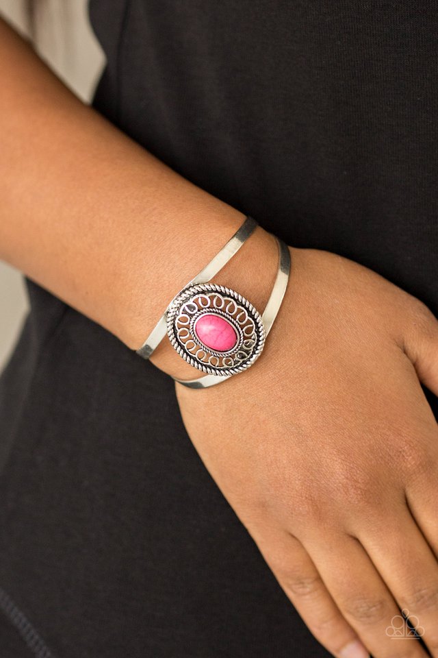 Paparazzi ♥ Deep In The TUMBLEWEEDS - Pink ♥ Bracelet