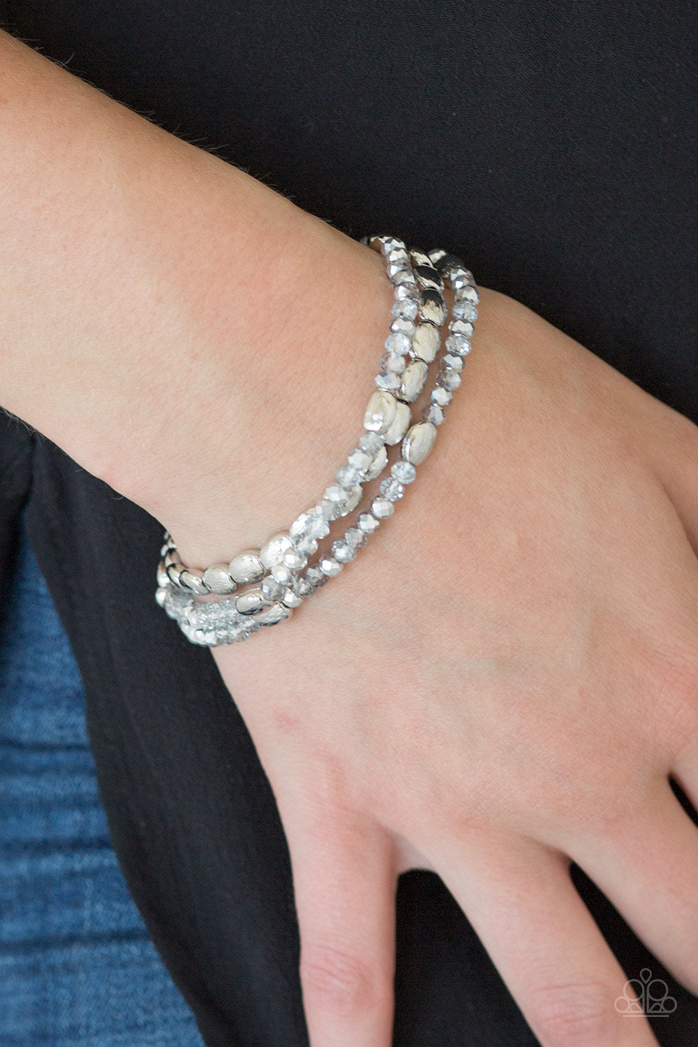 Paparazzi ♥ Hello Beautiful - Silver ♥  Bracelet