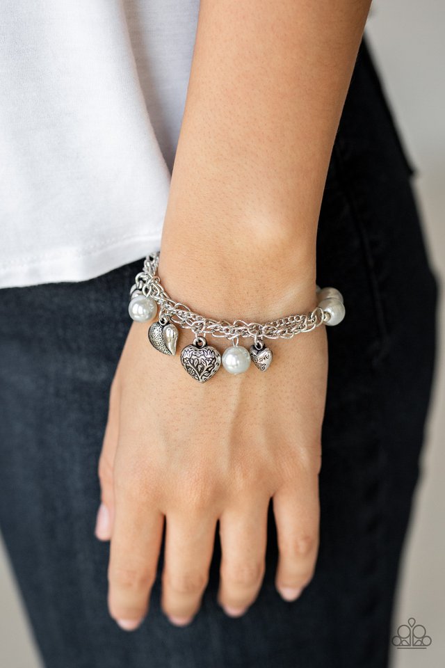 Paparazzi ♥ More Amour - Silver ♥ Bracelet
