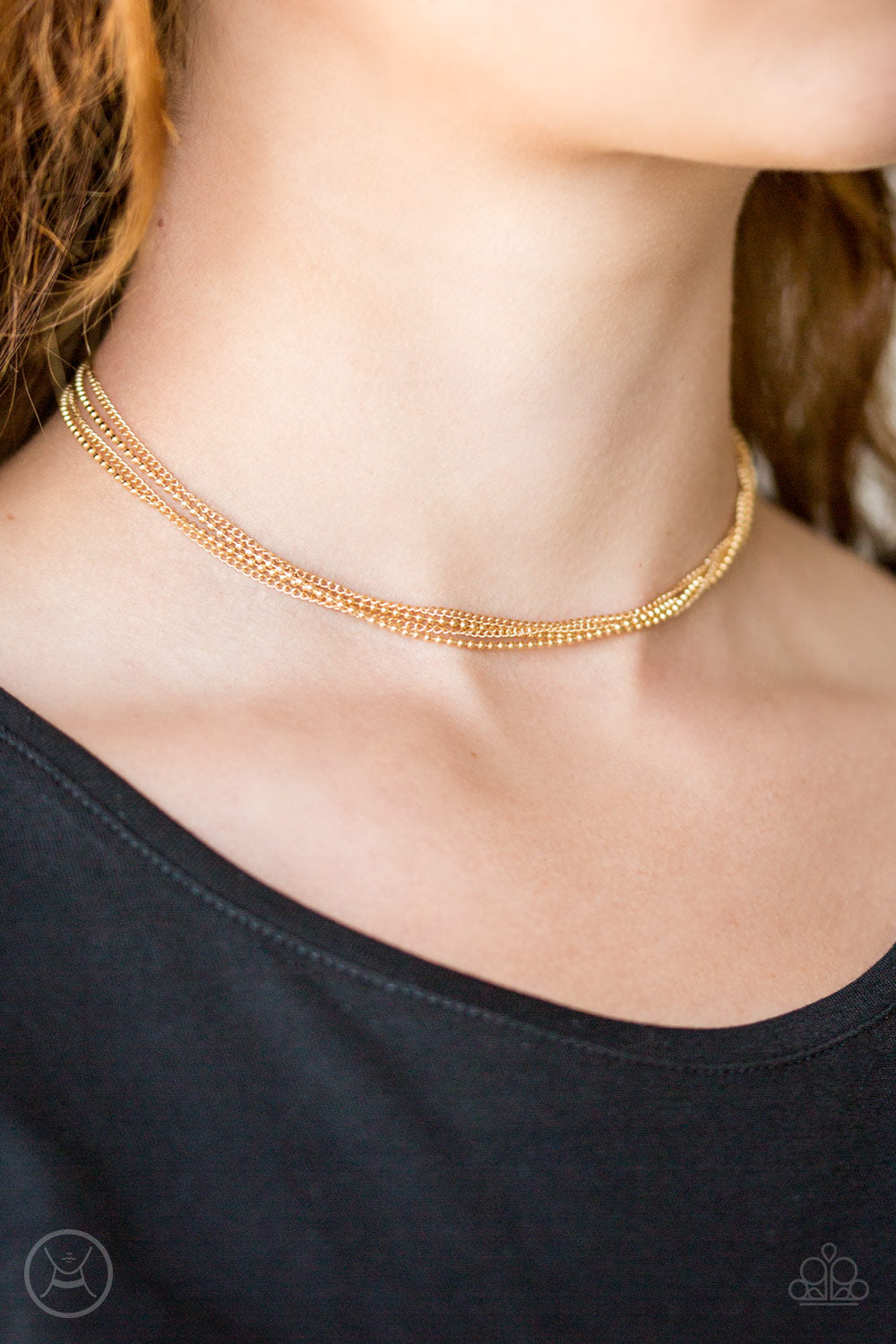 Paparazzi ♥ If You Dare - Gold ♥  Necklace