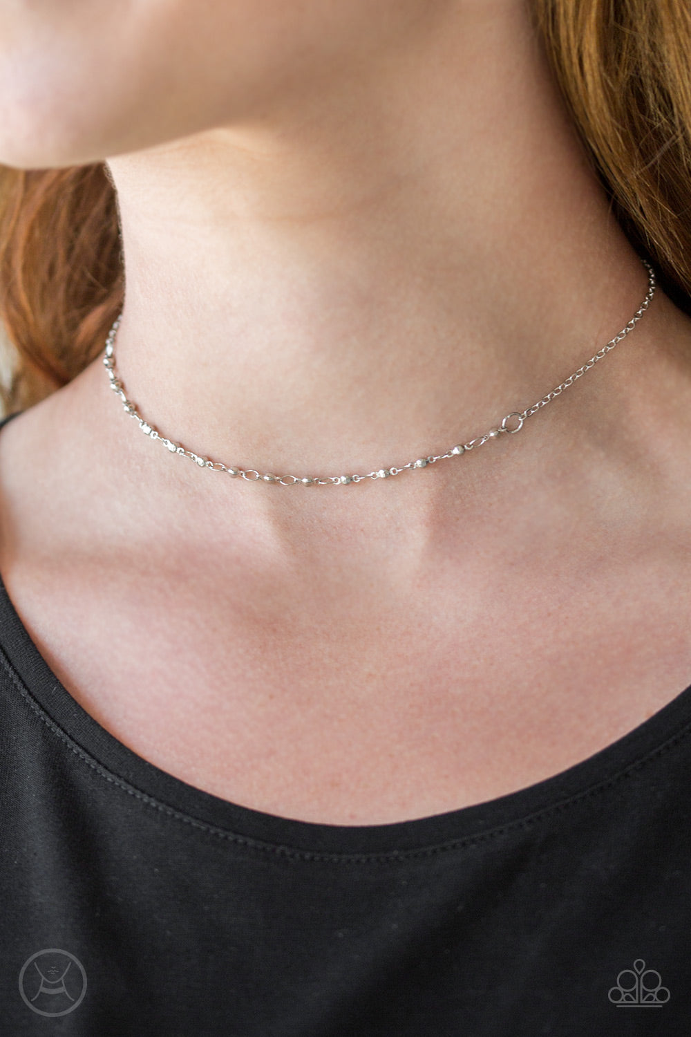 Paparazzi ♥ Take a Risk - Silver ♥  Necklace