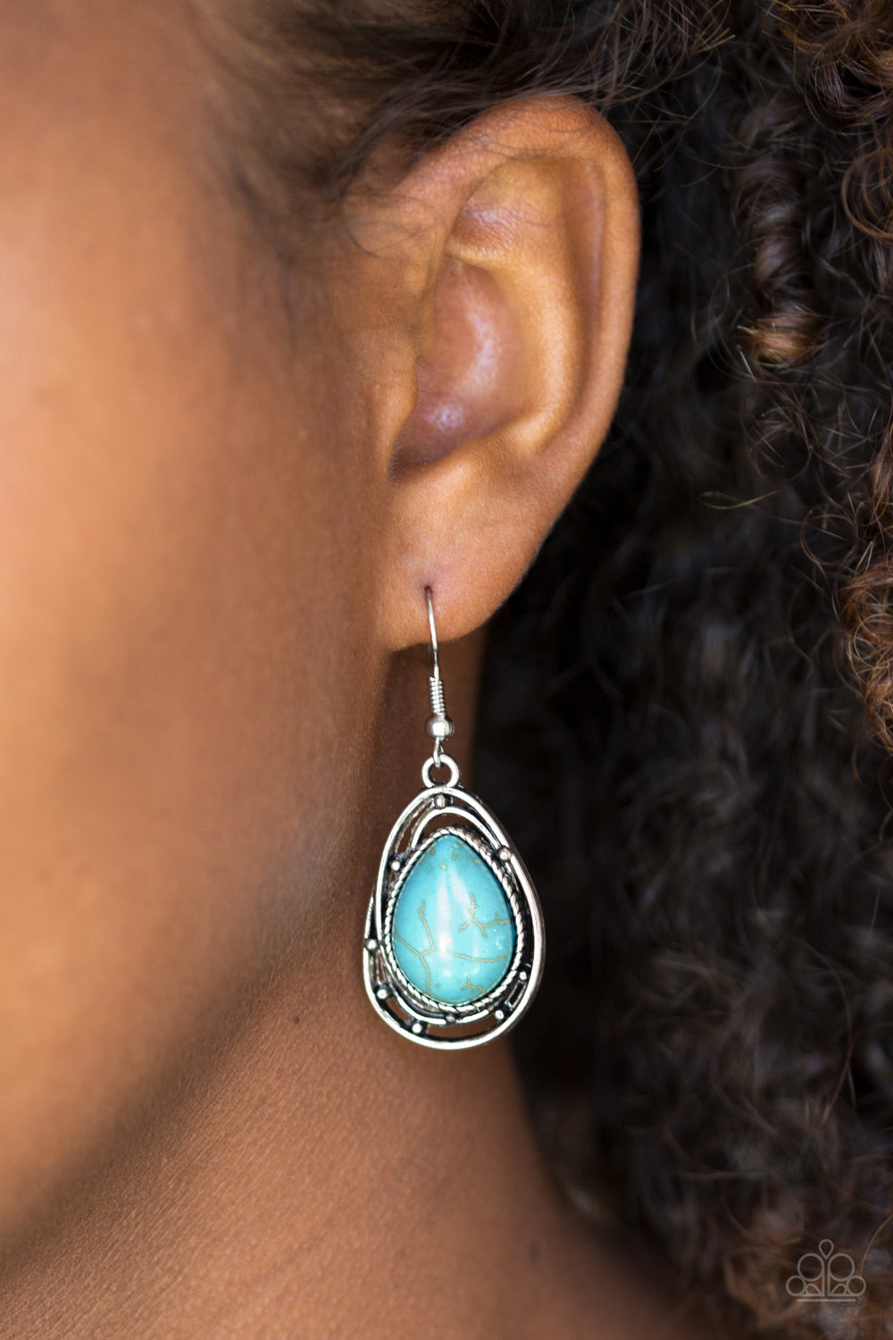 Paparazzi ♥ Abstract Anthropology - Blue ♥  Earrings